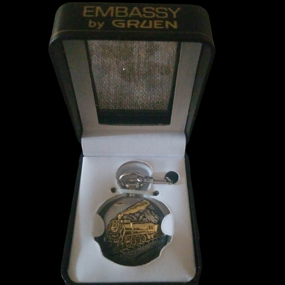 Embassy Gruen Train Pocket Watch
